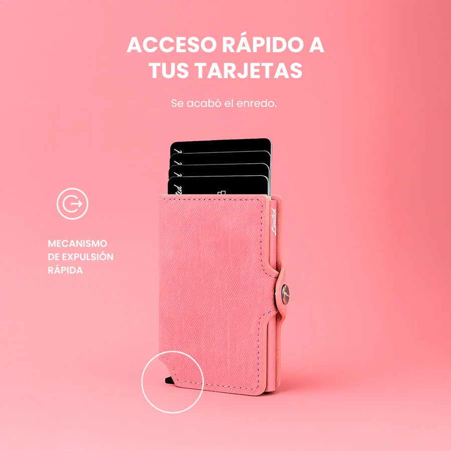 Billetera Denim Pink