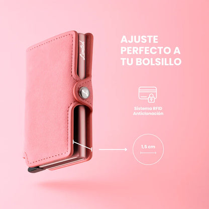 Billetera Denim Pink